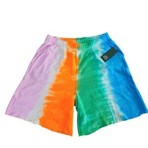 Wild Fable Tie-Dye Womens Lounge Shorts Multi-Color Elastic Waist Size M Casual